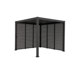 Zijwand Louvre Voor Pergola Classic & Deluxe Zwart 300 Series -Gardena Verkoop 123 107
