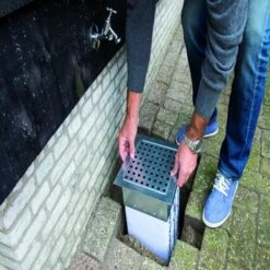 Hydroblob Infiltratieput 25x25x35cm Met Verzinkt Rooster -Gardena Verkoop 123 1360