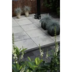 Terrastegel Beton Broadway Grijs/Zwart 60x60x4,7 Cm -Gardena Verkoop 123 1679