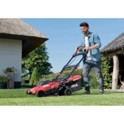 SKIL 20V Grasmaaier 0140BA Brushless 43cm + 2 Accu's 4,0Ah + Snellader -Gardena Verkoop 123 2222