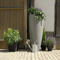 Garantia Regenton Met Plantenbak Grijs 300 Liter -Gardena Verkoop 123 227