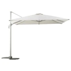 Zweefparasol Ibiza Wit Vierkant Ø300 Cm