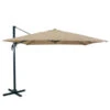 Zweefparasol Ibiza Taupe Vierkant Ø300 Cm -Gardena Verkoop 123 3497