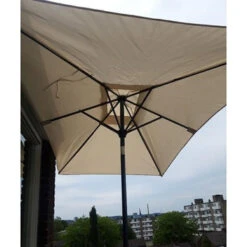 Balkonparasol Off White 150x250 Cm 7 Balkonparasol Off White 150x250 Cm -Gardena Verkoop 123 3509