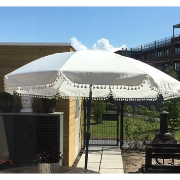 Parasol Marrakesh Wit Ø250 Cm 6 Parasol Marrakesh Wit Ø250 Cm - Afbeelding 4
