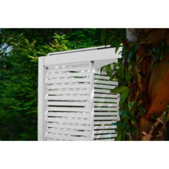 Zijwand Louvre Voor Pergola Classic & Deluxe Wit 360 Series -Gardena Verkoop 123 405