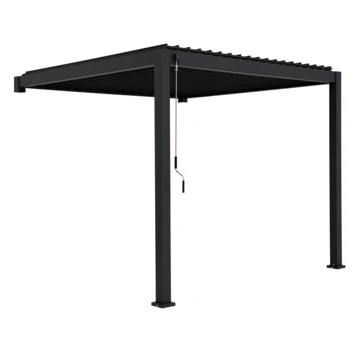 Pergola Classic Zwart 3x4 - 2 Palen 4 Pergola Classic Zwart 3x4 - 2 Palen - Afbeelding 2