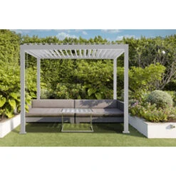 Pergola Basic Wit 3x3m 13 Pergola Basic Wit 3x3m -Gardena Verkoop 123 428