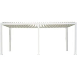 Pergola Deluxe Wit 3x6m 8 Pergola Deluxe Wit 3x6m -Gardena Verkoop 123 477