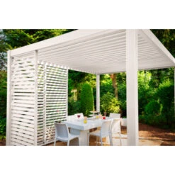 Zijwand Louvre Voor Pergola Classic & Deluxe Wit 400 Series 10 Zijwand Louvre Voor Pergola Classic & Deluxe Wit 400 Series -Gardena Verkoop 123 484