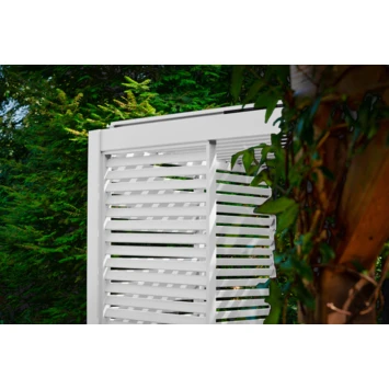 Zijwand Louvre Voor Pergola Classic & Deluxe Wit 400 Series 7 Zijwand Louvre Voor Pergola Classic & Deluxe Wit 400 Series - Afbeelding 5