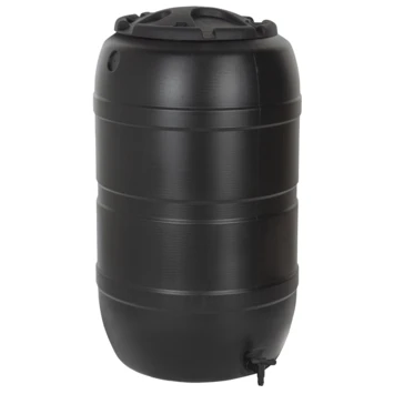 Practo Garden Classic Regenton Zwart Kunststof Incl. Kraan 210 Liter 3 Practo Garden Classic Regenton Zwart Kunststof Incl. Kraan 210 Liter
